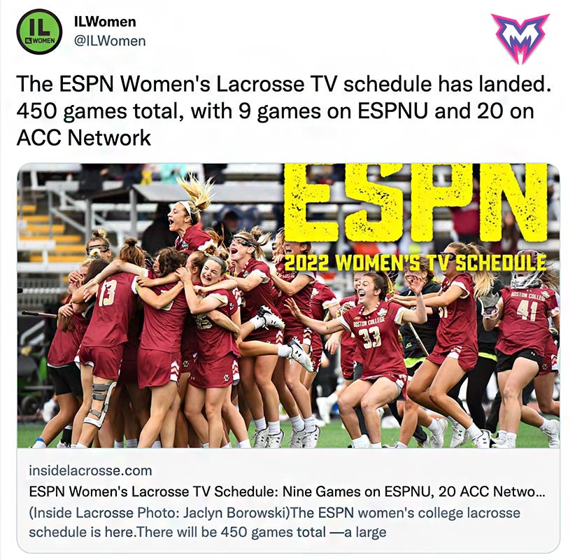 ESPN WomenLax TV Post 
