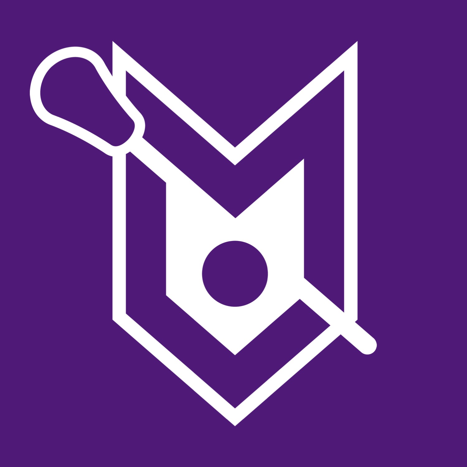 Monster Logo Card - Purple CopyWhite Logo